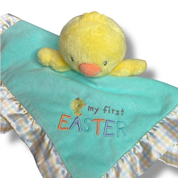 Magic Years Lovey Duck My First Easter Security Blanket Rattle Chick Plush Gift - Picture 10 of 10